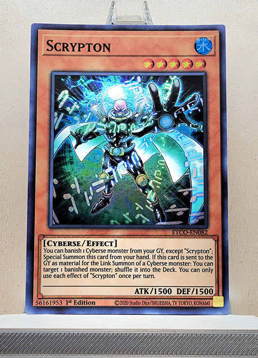 Yugioh! 1x Scrypton (ETCO - Super Rare) 1st Edition