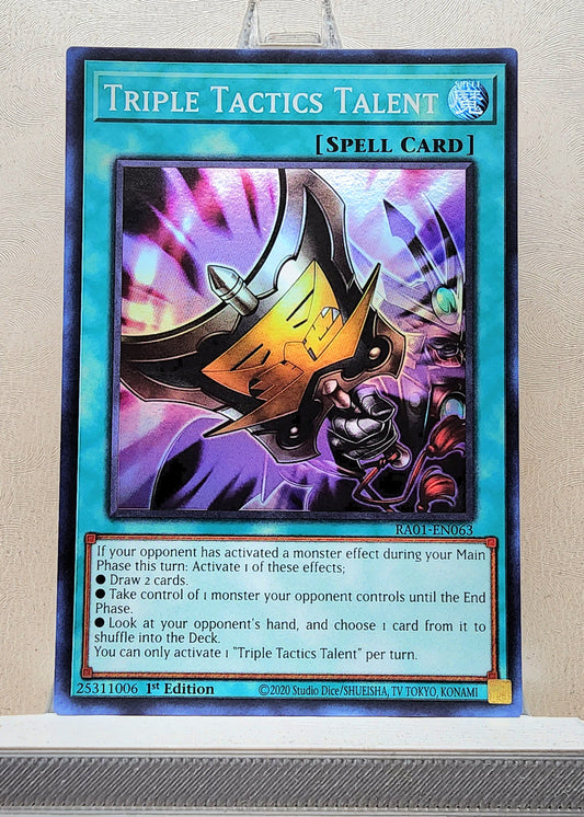 Yugioh! 1x Triple Tactics Talent (RA01 - Super Rare) 1st Edition