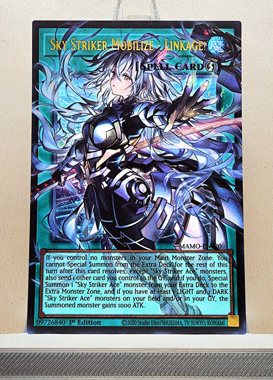 Yugioh! 1x Sky Striker Mobilize - Linkage Extended Art (MAMO - Ultra Rare) 1st Edition