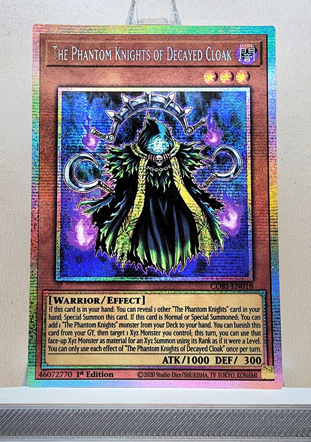 Yugioh! 1x The Phantom Knights of Decayed Cloak (CORI - Starlight Rare) 1st Edition