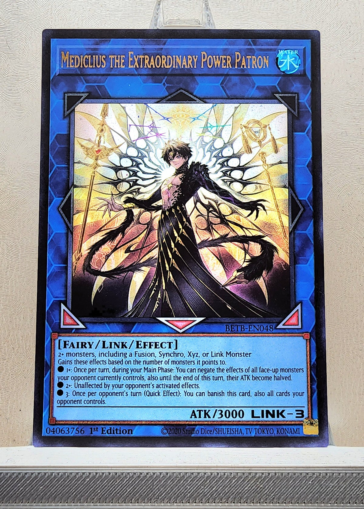 Yugioh! 1x Mediclius the Extraordinary Power Patron (BETB - Ultra Rare) 1st Edition