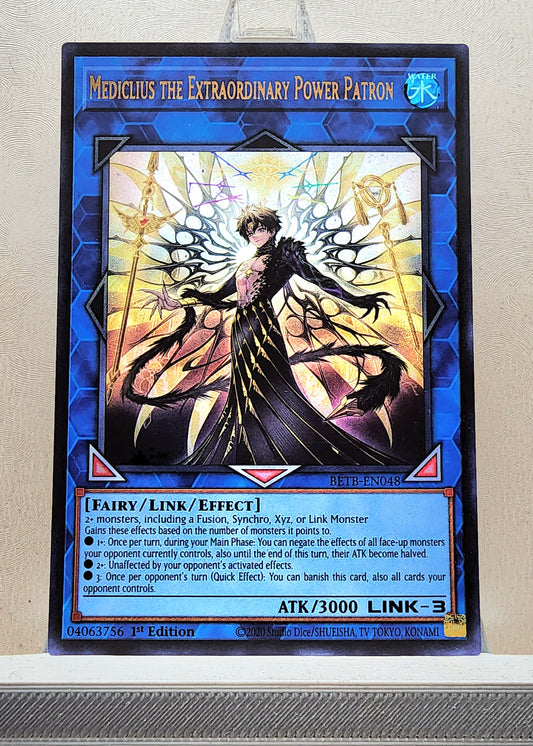 Yugioh! 1x Mediclius the Extraordinary Power Patron (BETB - Ultra Rare) 1st Edition