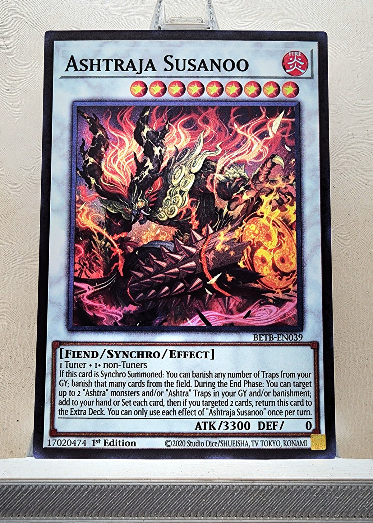 Yugioh! 1x Ashtraja Susanoo (BETB - Super Rare) 1st Edition