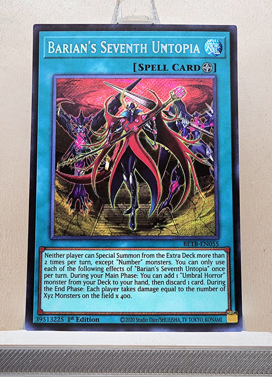 Yugioh! 1x Barian's Seventh Untopia (BETB - Secret Rare) 1st Edition