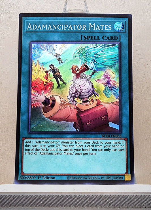 Yugioh! 1x Adamancipator Mates (BETB - Super Rare) 1st Edition