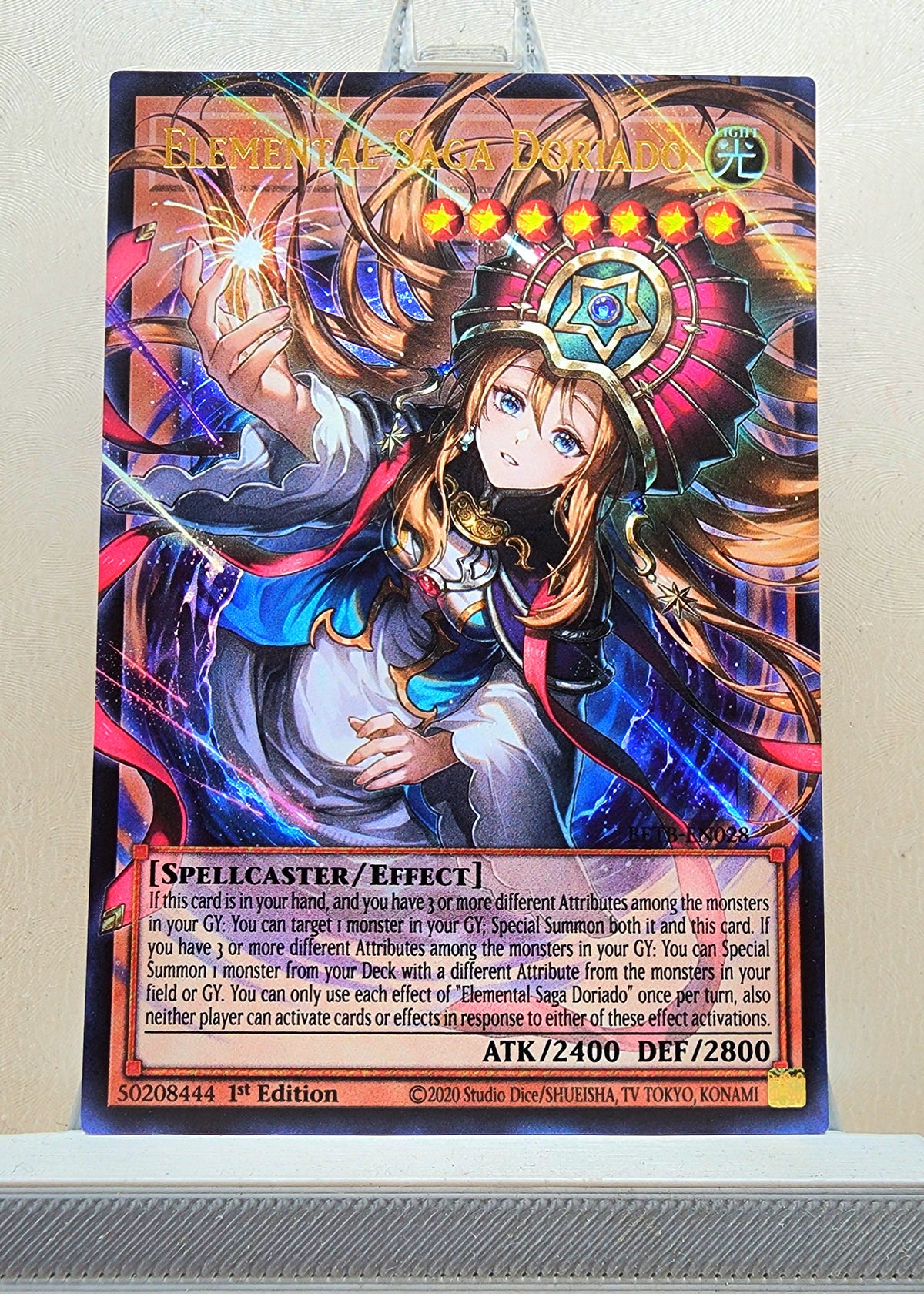 Yugioh! 1x Elemental Saga Doriado Extended Art (BETB - Ultra Rare) 1st Edition