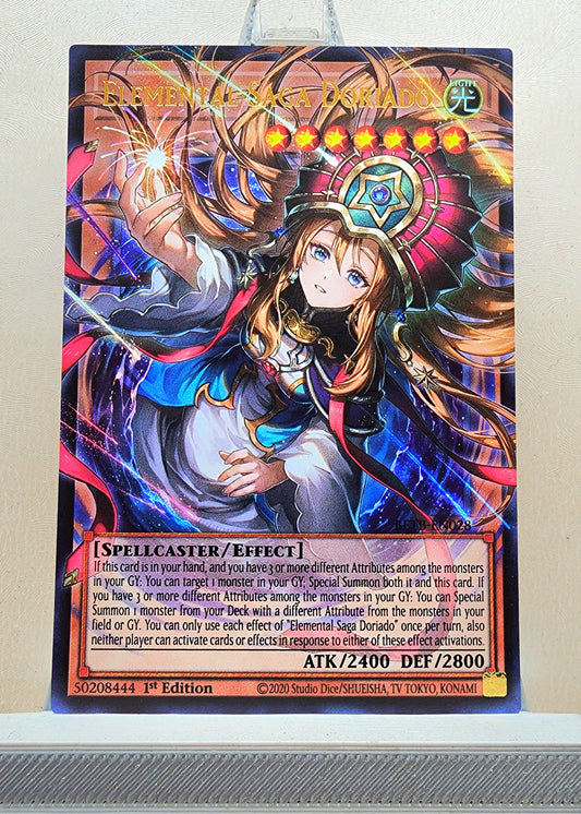 Yugioh! 1x Elemental Saga Doriado Extended Art (BETB - Ultra Rare) 1st Edition
