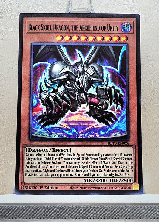 Yugioh! 1x Black Skull Dragon the Archfiend of Unity (BETB - Super Rare) 1st Edition