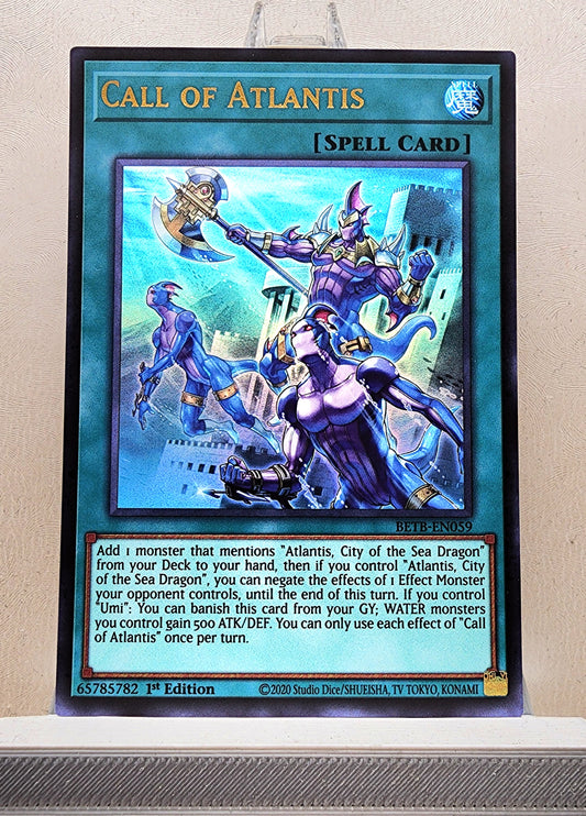 Yugioh! 1x Call of Atlantis (BETB - Ultra Rare) 1st Edition