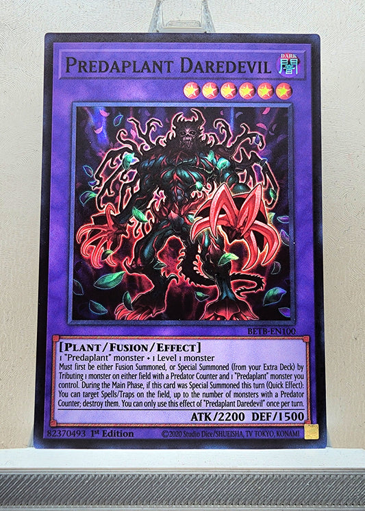 Yugioh! 1x Predaplant Daredevil (BETB - Super Rare) 1st Edition