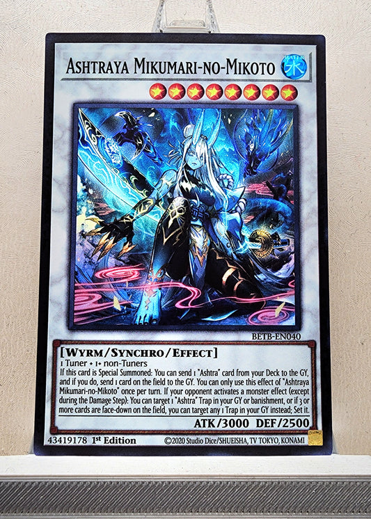 Yugioh! 1x Ashtraya Mikumari-no-Mikoto (BETB - Super Rare) 1st Edition