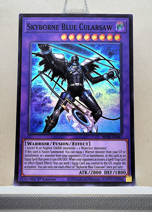 Yugioh! 1x Skyborne Blue Cularsaw (BETB - Super Rare) 1st Edition