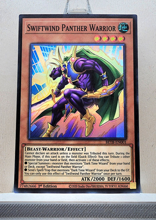 Yugioh! 1x Swiftwind Panther Warrior (BETB - Super Rare) 1st Edition