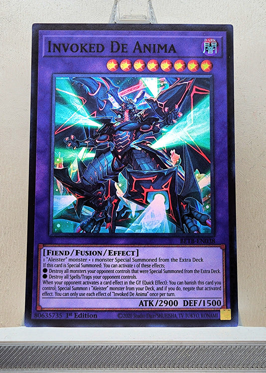 Yugioh! 1x Invoked De Anima (BETB - Super Rare) 1st Edition