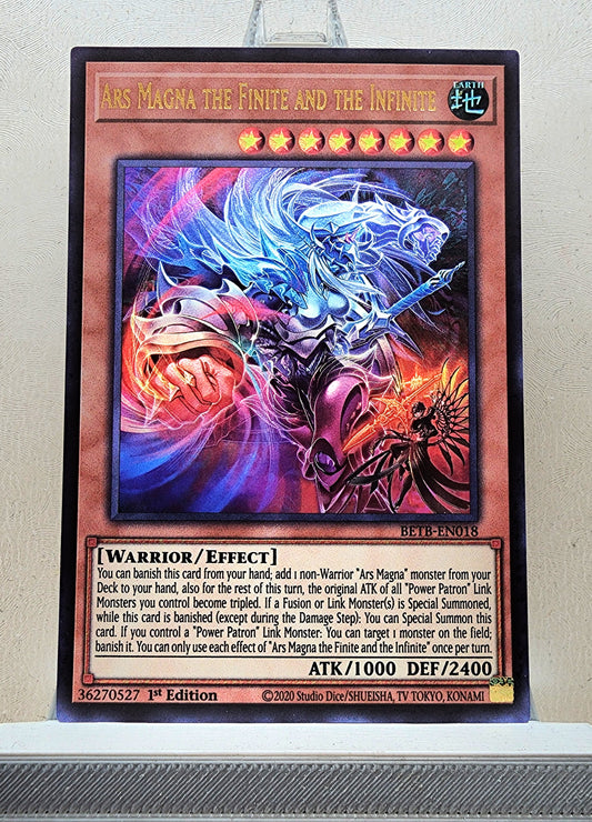 Yugioh! 1x Ars Magna the Finite and the Infinite (BETB - Ultra Rare) 1st Edition