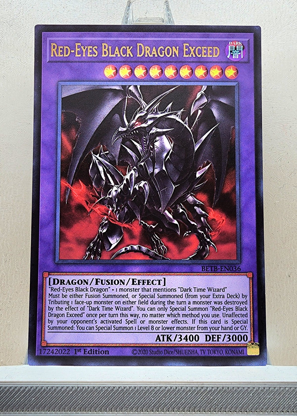 Yugioh! 1x Red-Eyes Black Dragon Exceed (BETB - Ultra Rare) 1st Edition