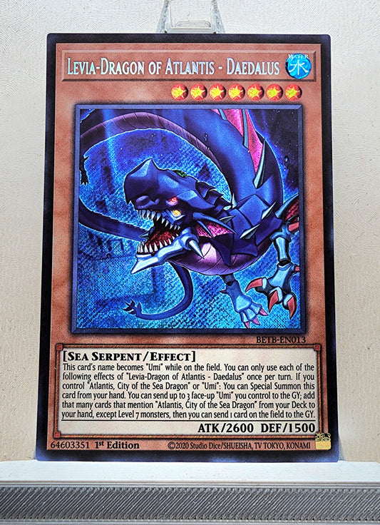 Yugioh! 1x Levia-Dragon of Atlantis - Daedalus (BETB - Secret Rare) 1st Edition