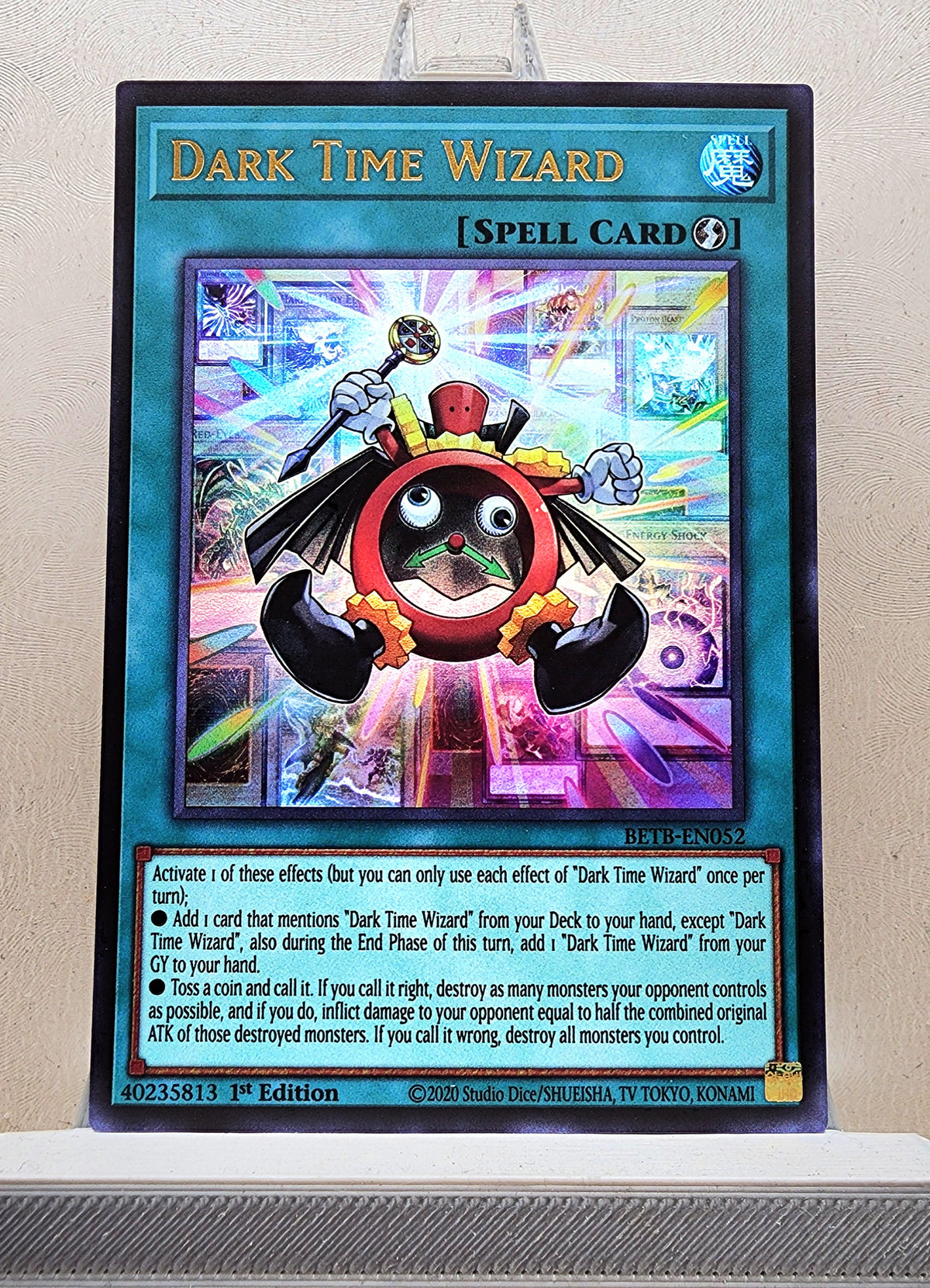 Yugioh! 1x Dark Time Wizard (BETB - Ultra Rare) 1st Edition