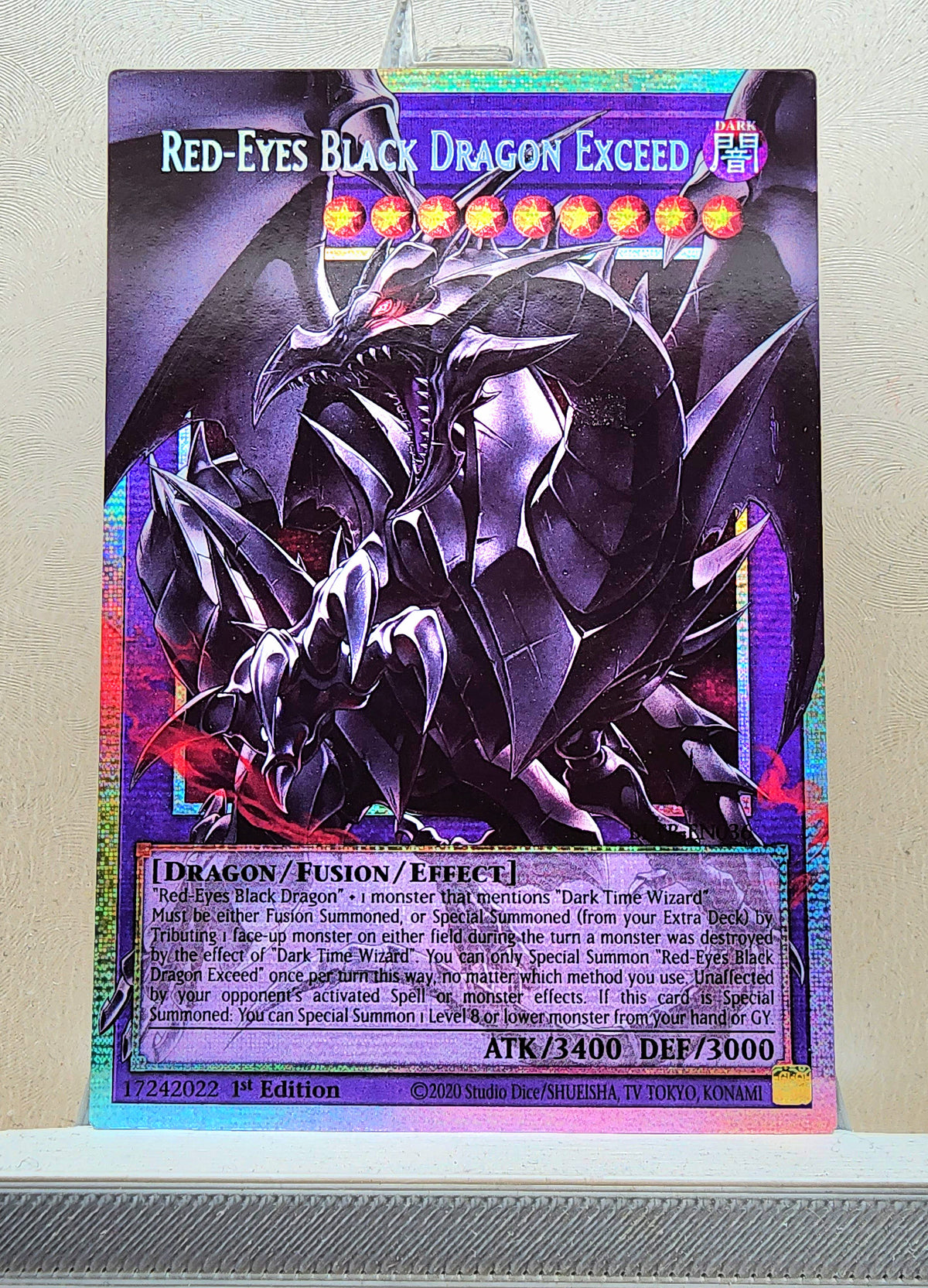 Yugioh! 1x Red-Eyes Black Dragon Exceed Extended Art (BETB - Starlight Rare) 1st Edition