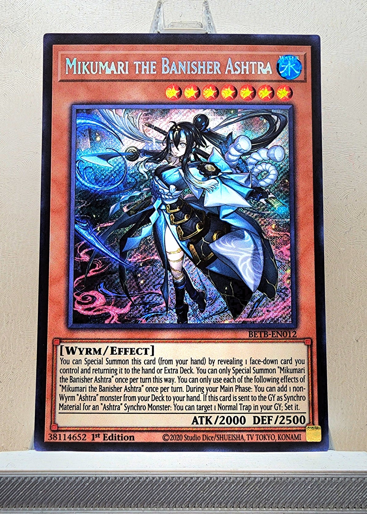 Yugioh! 1x Mikumari the Banisher Ashtra (BETB - Secret Rare) 1st Edition