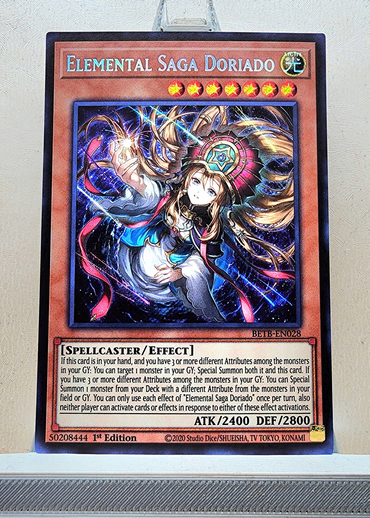 Yugioh! 1x Elemental Saga Doriado (BETB - Secret Rare) 1st Edition