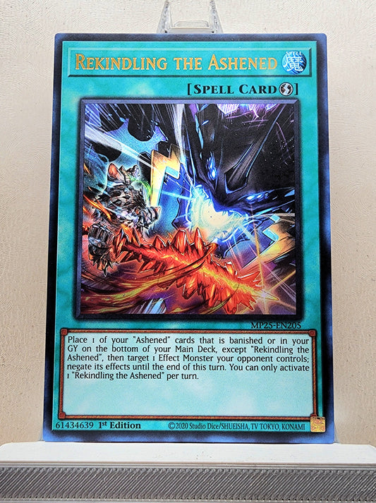 Yugioh! 1x Rekindling the Ashened (MP25 - Ultra Rare) 1st Edition