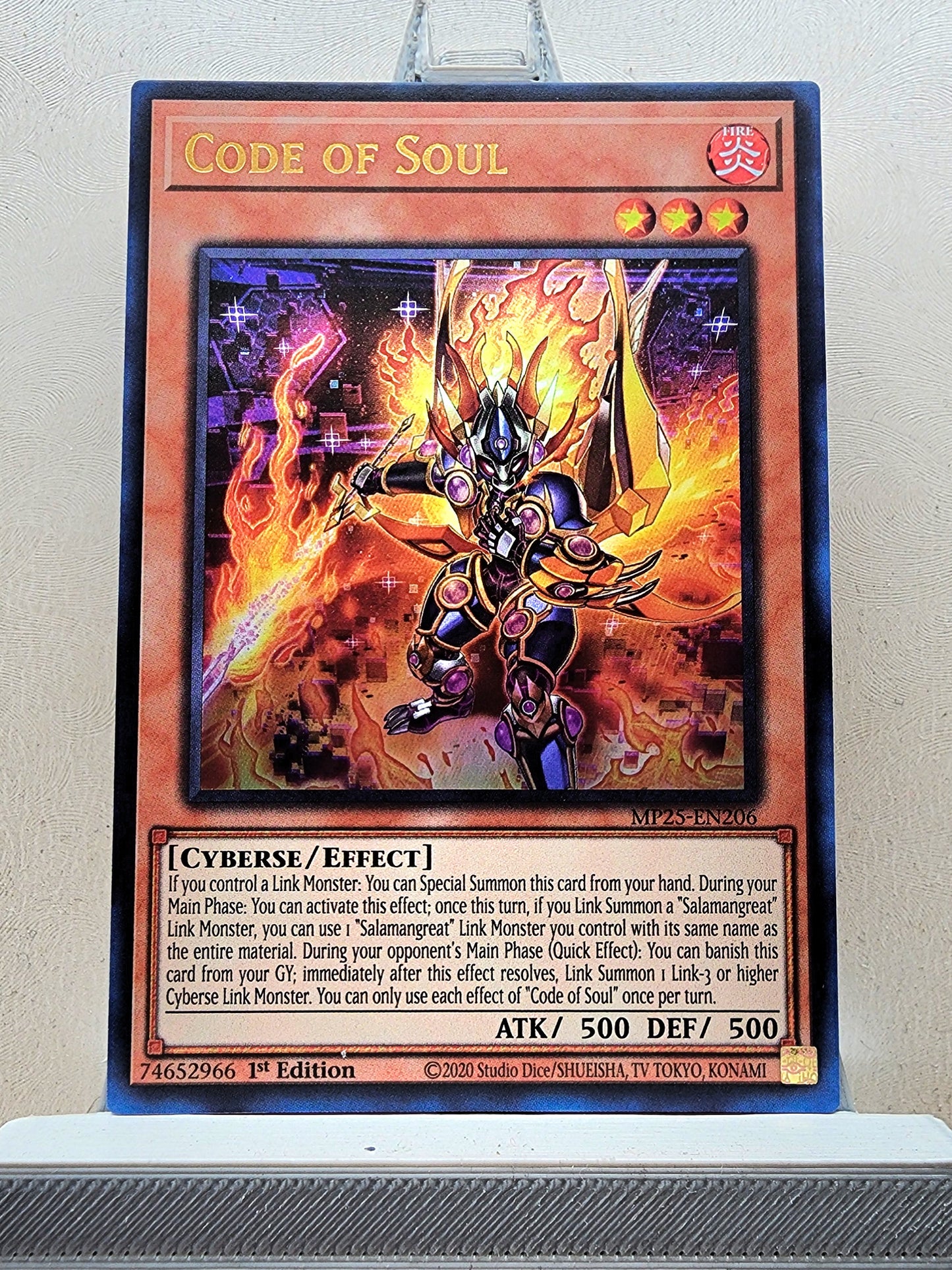 Yugioh! 1x Code of Soul (MP25 - Ultra Rare) 1st Edition