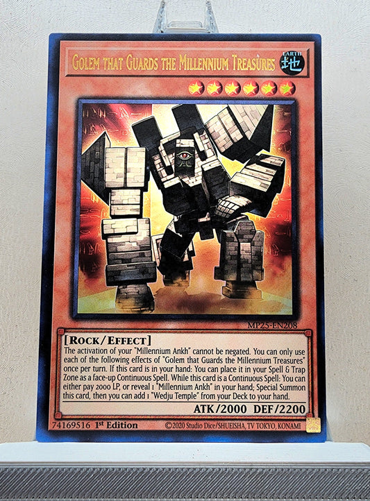 Yugioh! 1x Golem that Guards the Millennium Treasures (MP25 - Ultra Rare) 1st Edition