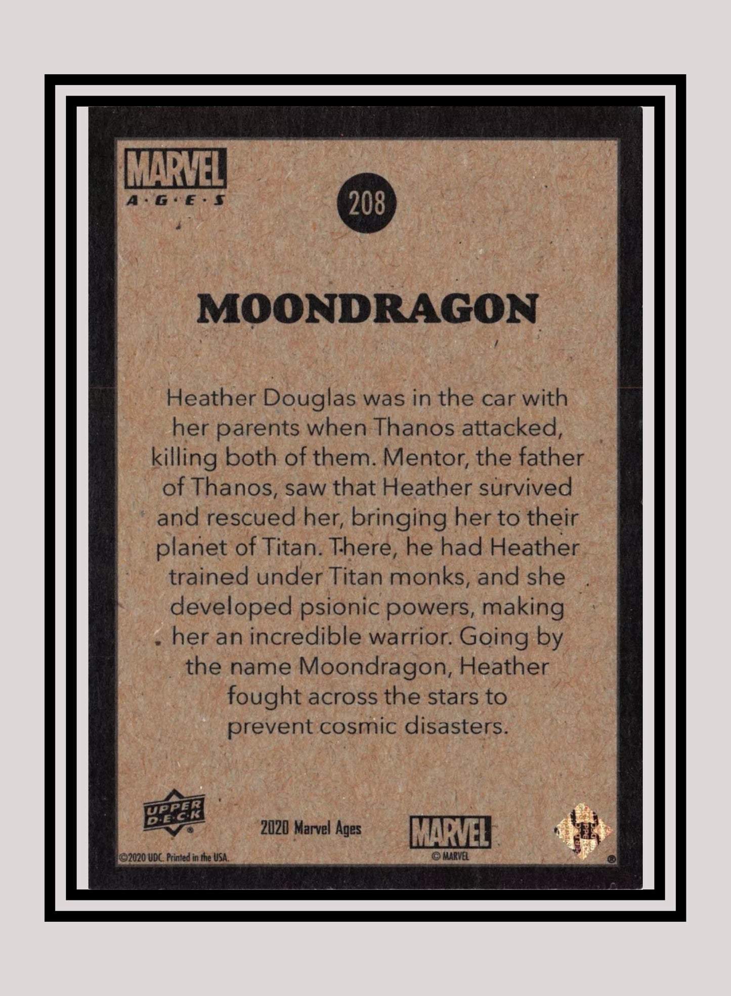 Marvel! 1x Moondragon - Base (#208 - 2020 Upper Deck Marvel Ages)