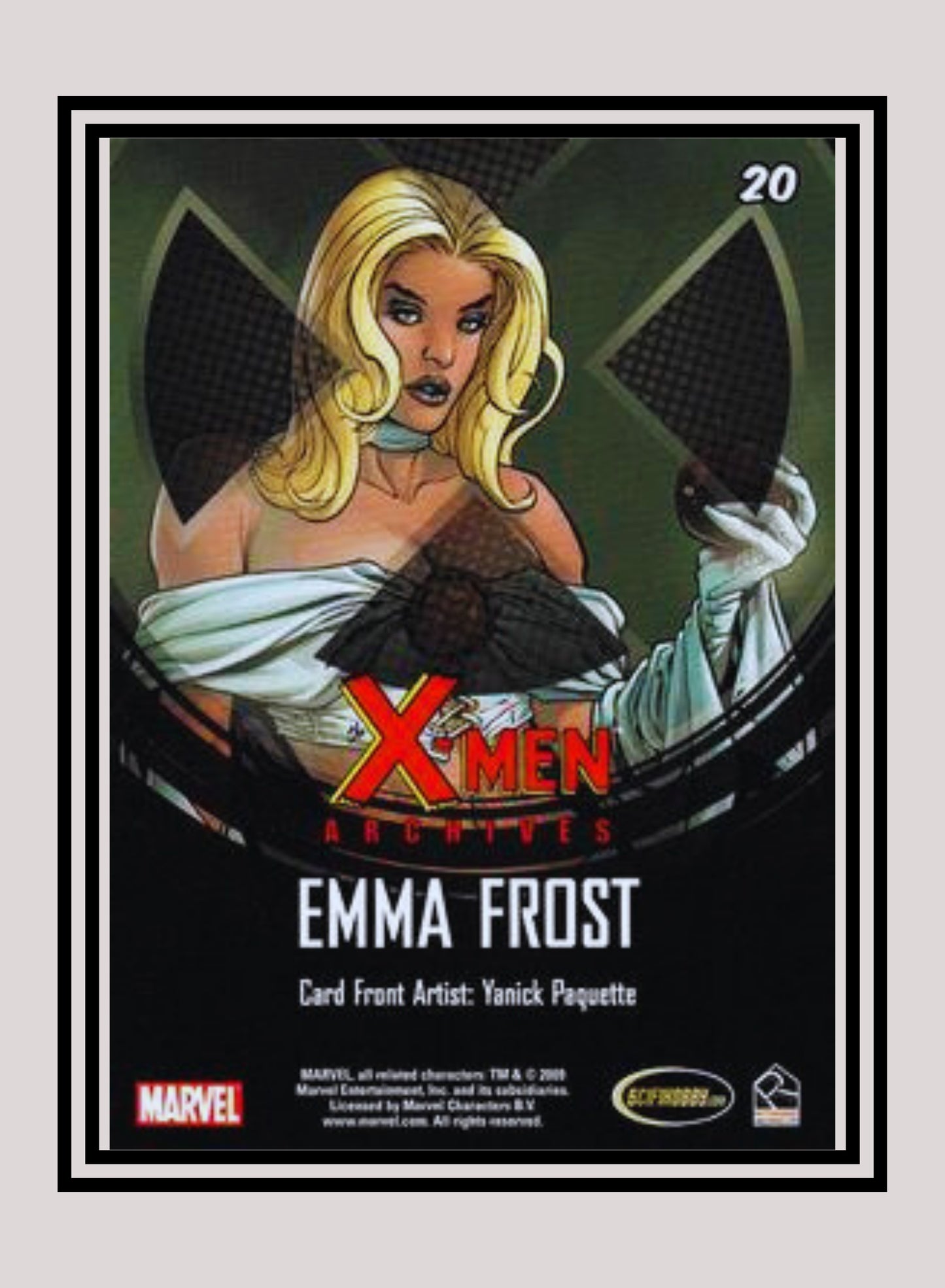 Marvel! 1x Emma Frost - Base (#20 - 2009 Rittenhouse X-Men Archives)