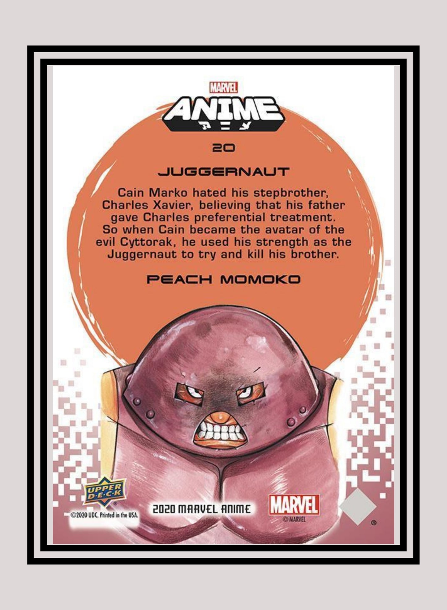 Marvel! 1x Juggernaut - Base (#20 - 2020 Upper Deck Marvel Anime)