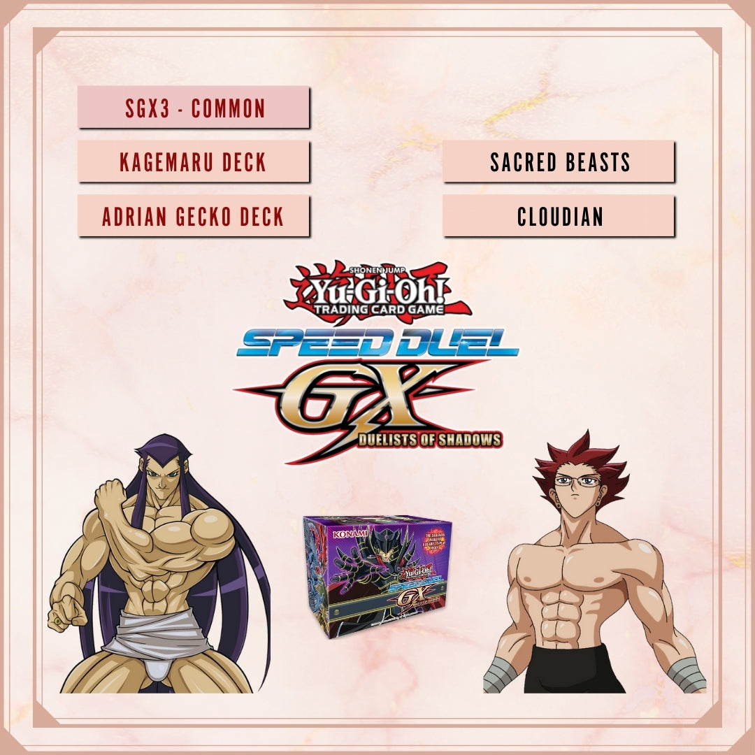 Yugioh! Speed Duel GX: Duelists of Shadows Singles - Set G/H (SGX3 - C KAWAIII SUSHI Yugioh! Speed Duel GX: Duelists of Shadows Singles - Set G/H (SGX3 - C KAWAIII SUSHI