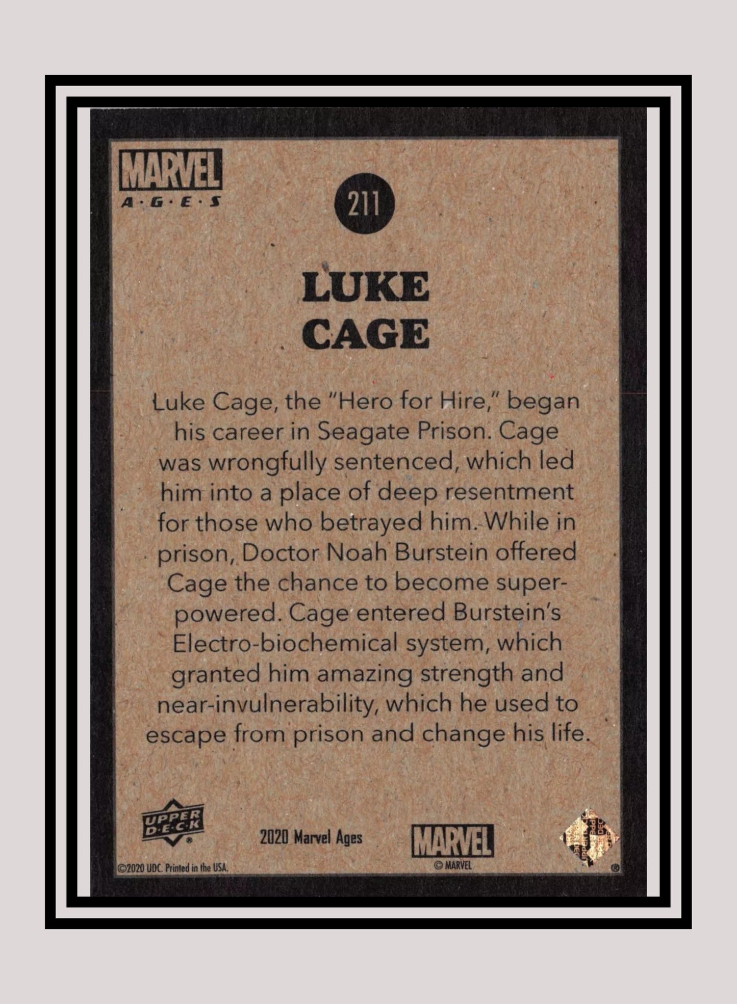Marvel! 1x Luke Cage - Base (#211 - 2020 Upper Deck Marvel Ages)