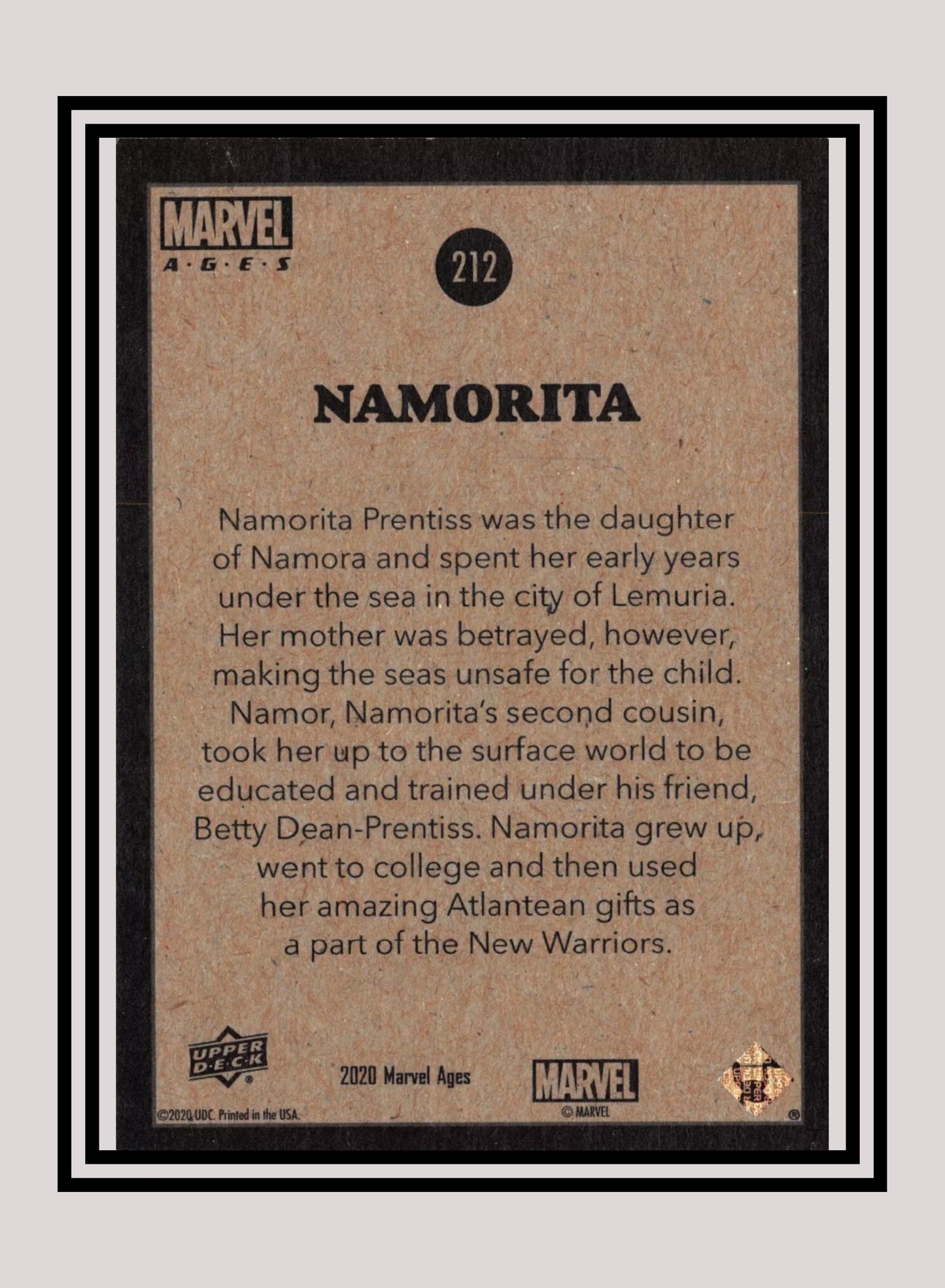 Marvel! 1x Namorita - Base (#212 - 2020 Upper Deck Marvel Ages)