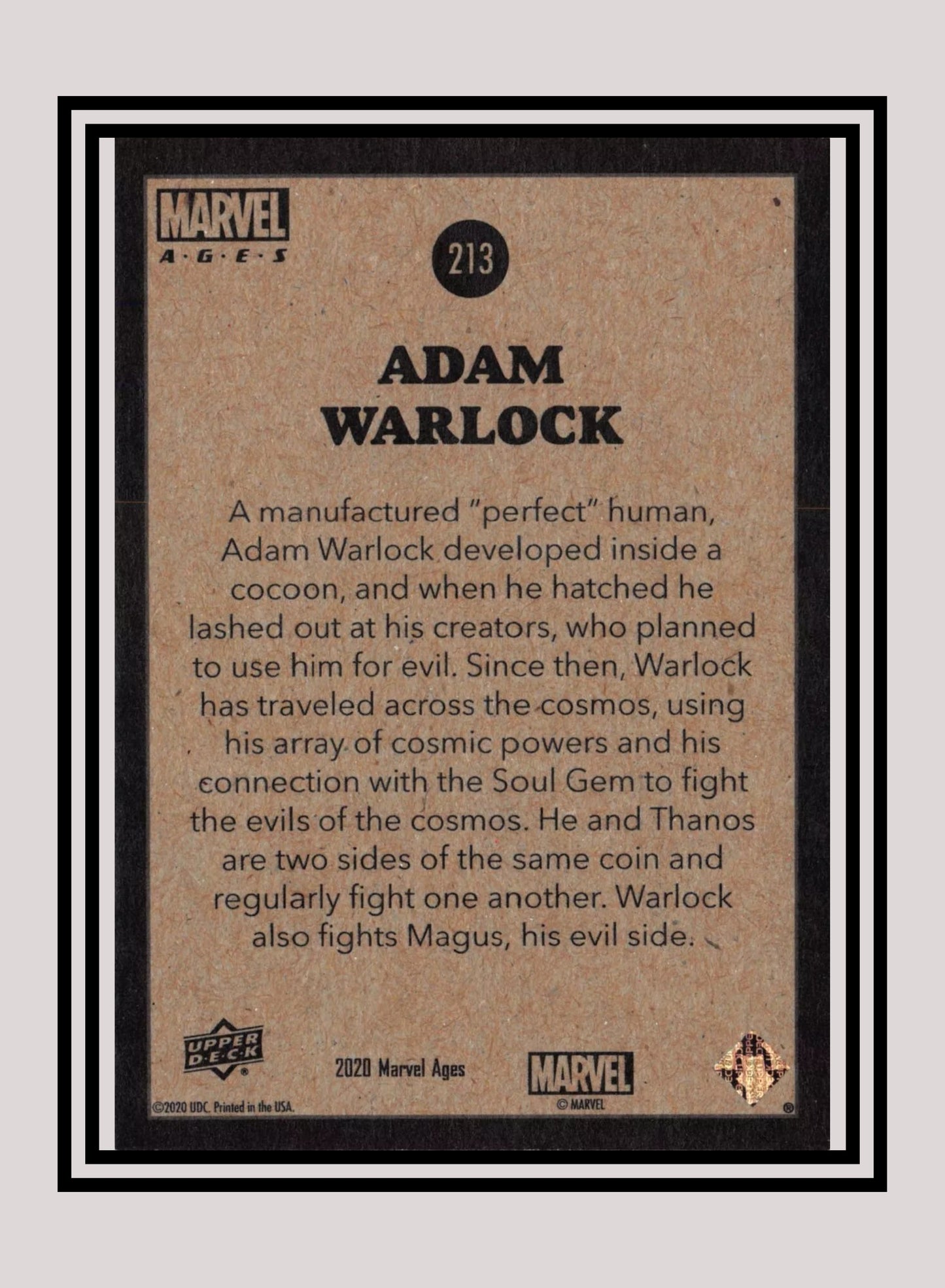 Marvel! 1x Adam Warlock - Base (#213 - 2020 Upper Deck Marvel Ages)