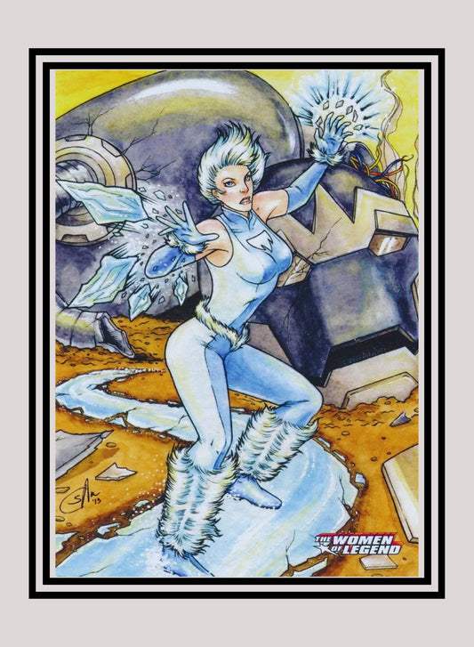 DC! 1x Ice - Base (#21 - 2013 Cryptozoic The Women of Legend)