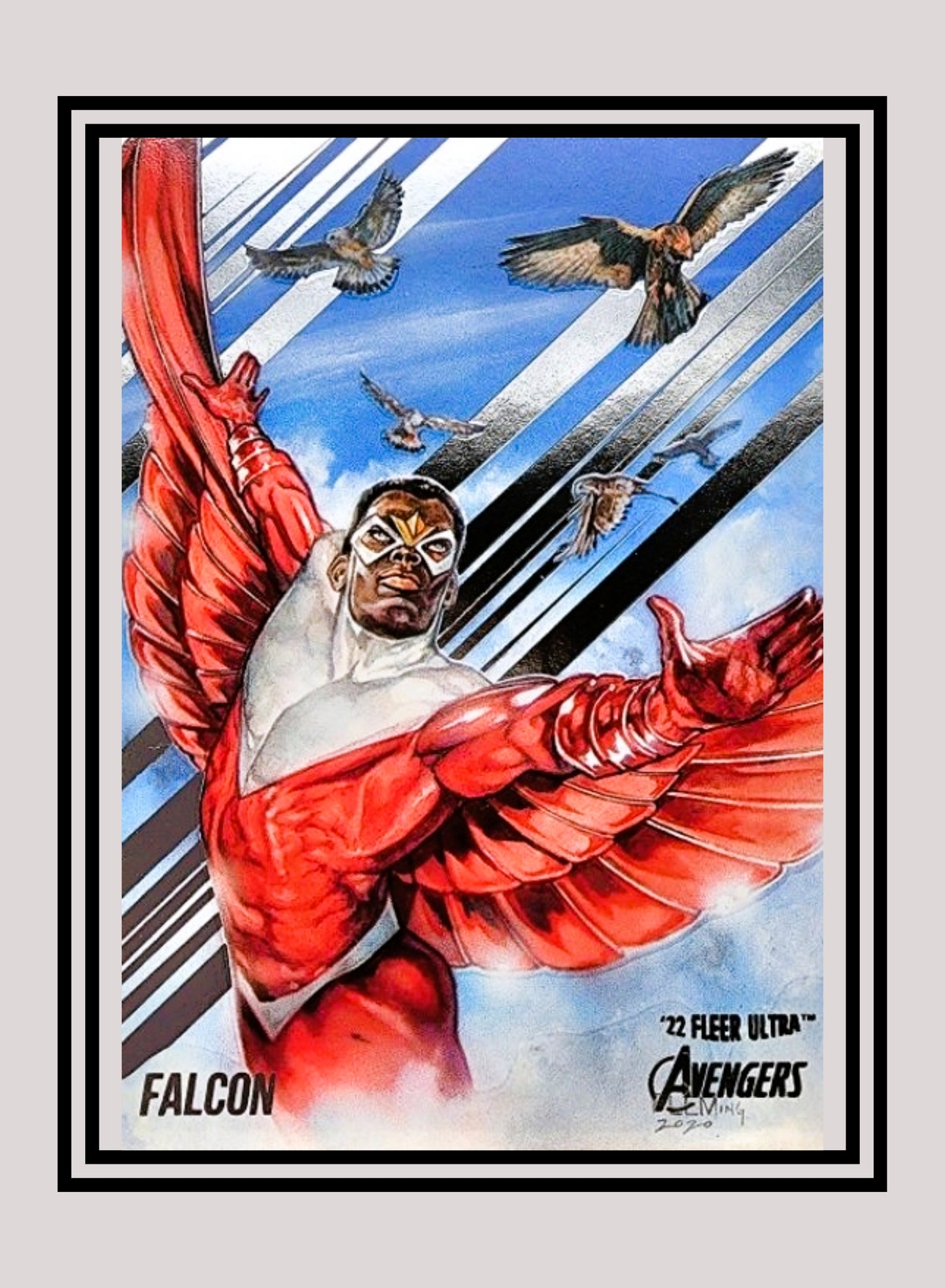 Marvel! 1x Falcon - Base (#21 - 2022 Fleer Ultra Avengers)