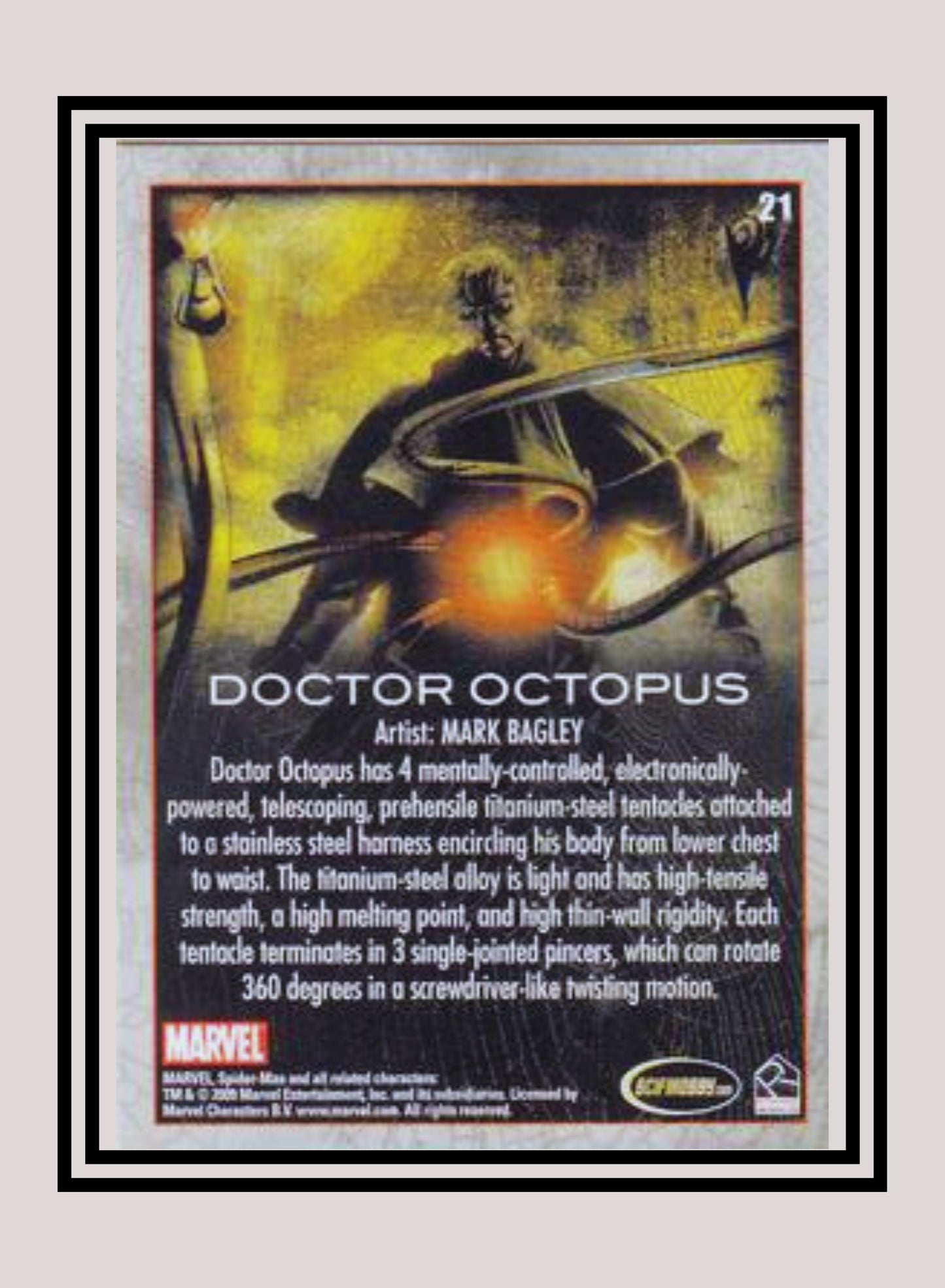 Marvel! 1x Doctor Octopus - Base (#21 - 2009 Rittenhouse Spiderman Archives)