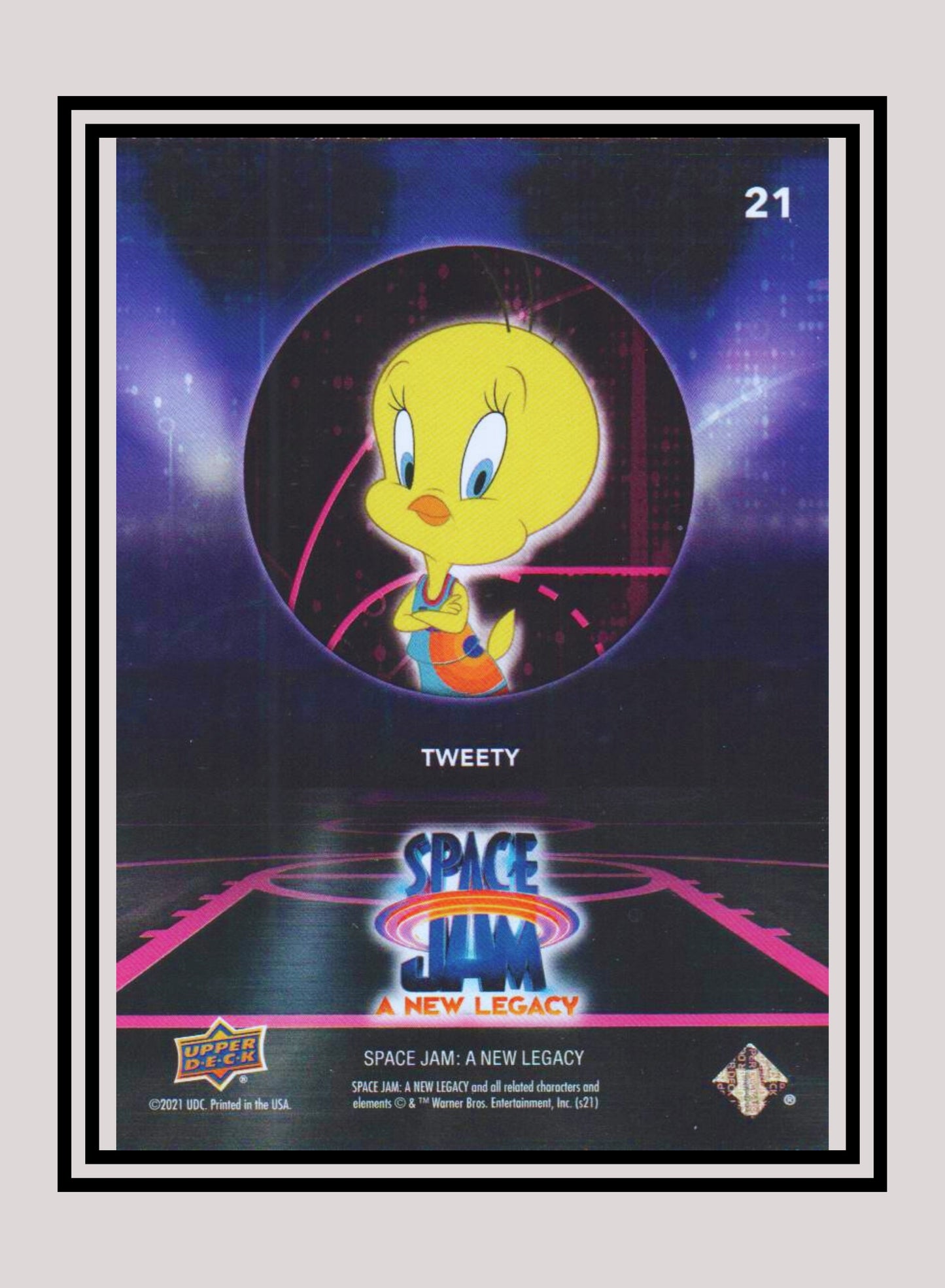 1x Tweety - Base/Blue Parallel (#21 - 2021 Upper Deck Space Jam: A New Legacy)