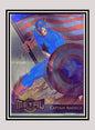 Marvel! 1x Captain America - Gold Blaster (#02 - 1995 Fleer Marvel Metal)