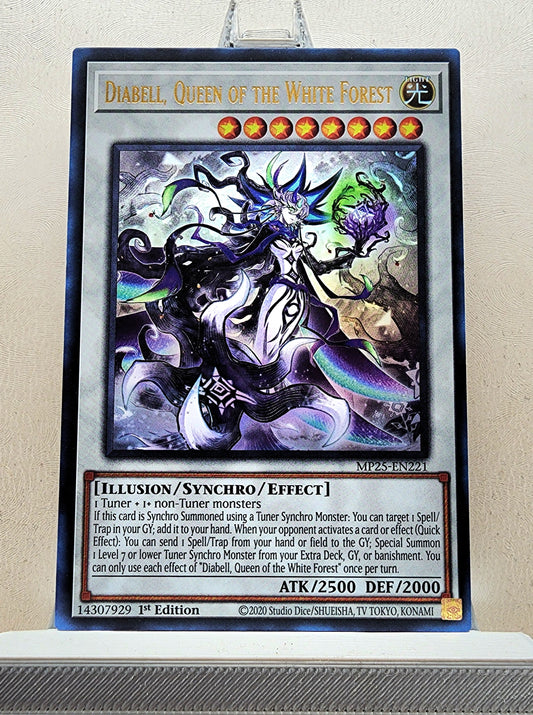 Yugioh! 1x Diabell, Queen of the White Forest (MP25 - Ultra Rare) 1st Edition
