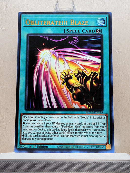 Yugioh! 1x Obliterate!!! Blaze (MP25 - Ultra Rare) 1st Edition