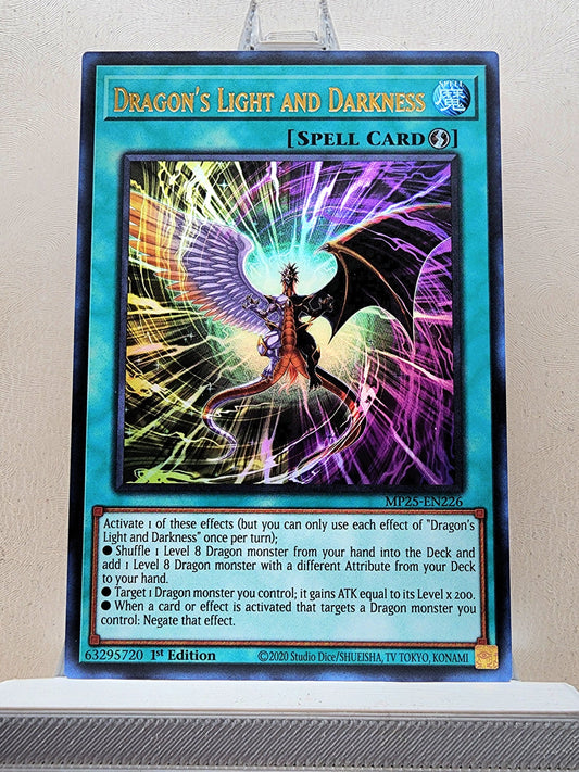 Yugioh! 1x Dragon's Light and Darkness (MP25 - Ultra Rare) 1st Edition