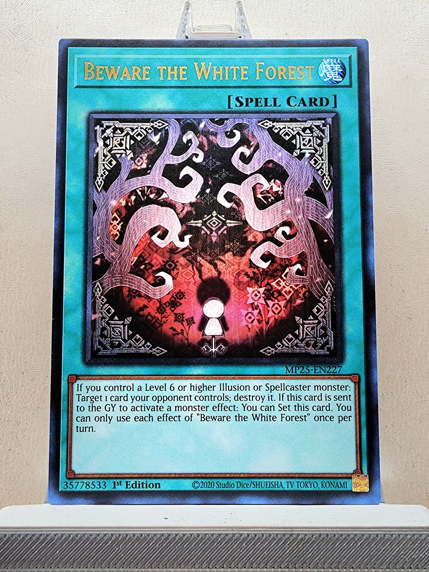 Yugioh! 1x Beware the White Forest (MP25 - Ultra Rare) 1st Edition
