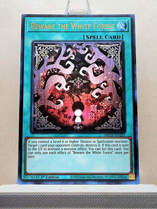 Yugioh! 1x Beware the White Forest (MP25 - Ultra Rare) 1st Edition