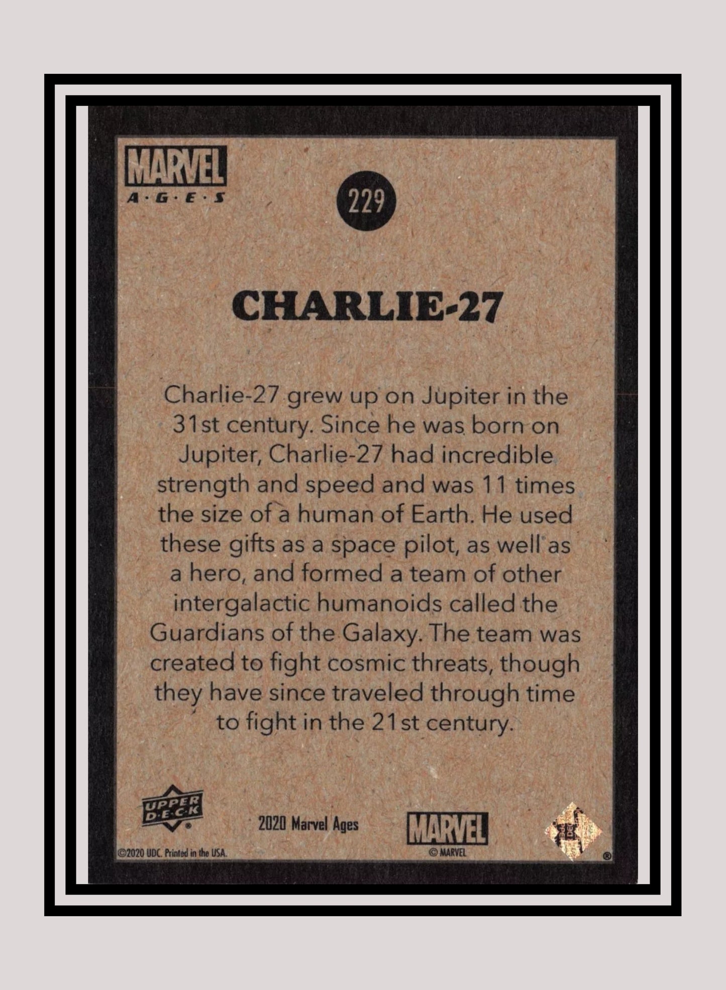 Marvel! 1x Charlie-27 - Base (#229 - 2020 Upper Deck Marvel Ages)