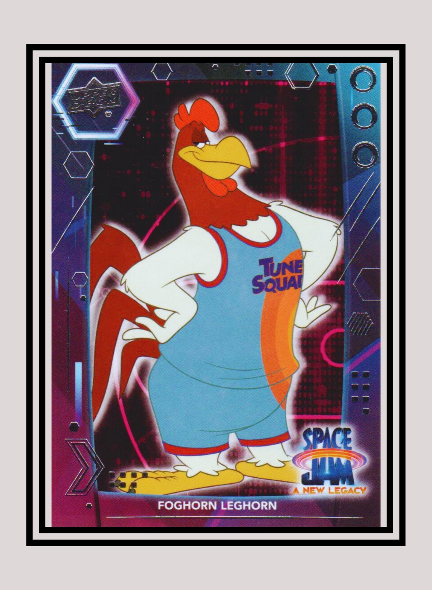 1x Foghorn Leghorn - Base/Blue Parallel (#22 - 2021 Upper Deck Space Jam: A New Legacy)
