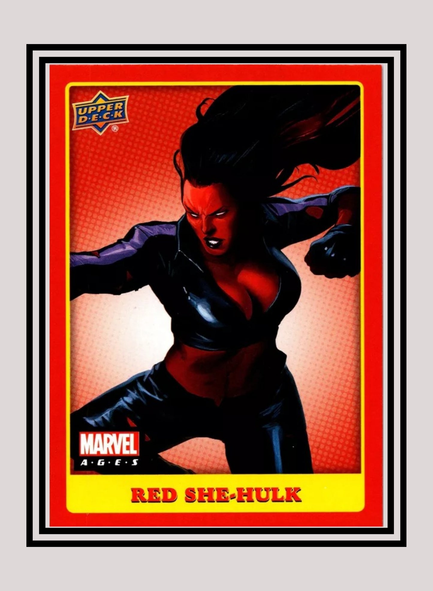 Marvel! 1x Red She-Hulk - Base (#022 - 2020 Upper Deck Marvel Ages)