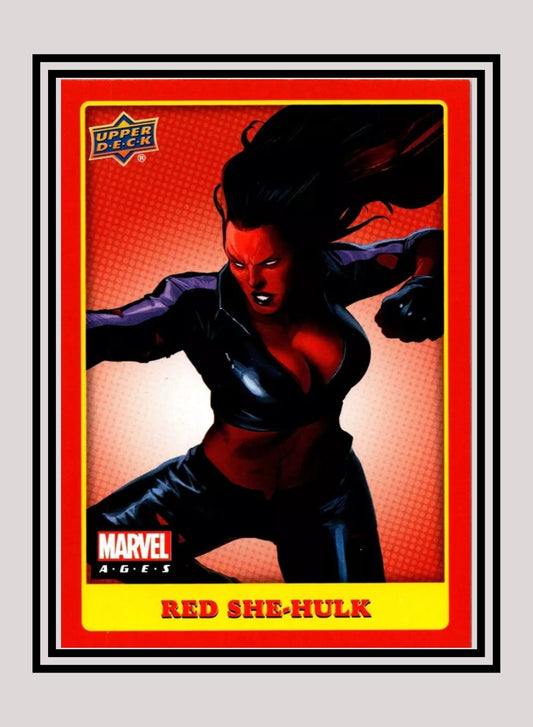 Marvel! 1x Red She-Hulk - Base (#022 - 2020 Upper Deck Marvel Ages)