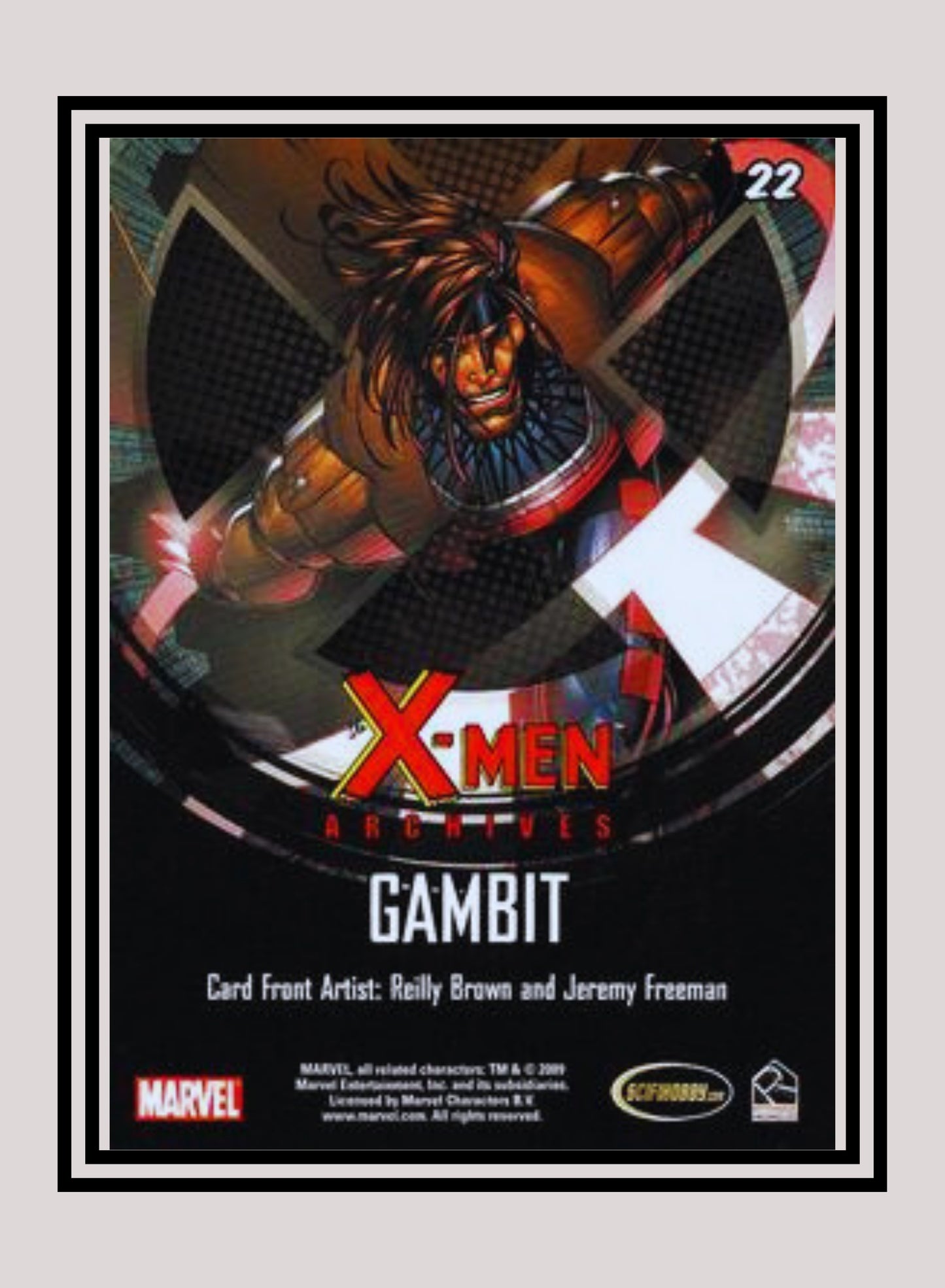 Marvel! 1x Gambit - Base (#22 - 2009 Rittenhouse X-Men Archives)